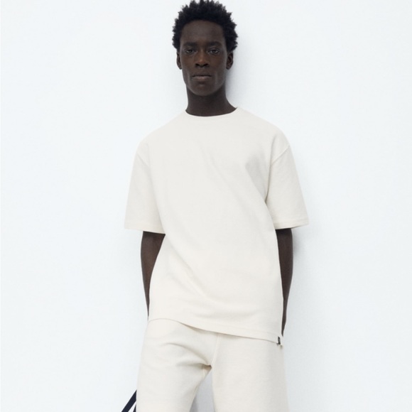 𝗡𝗪𝗧 𝗭𝗮𝗿𝗮 • Structured Ottoman Shorts Adjustable Waist Front Back Pockets - Picture 2 of 11